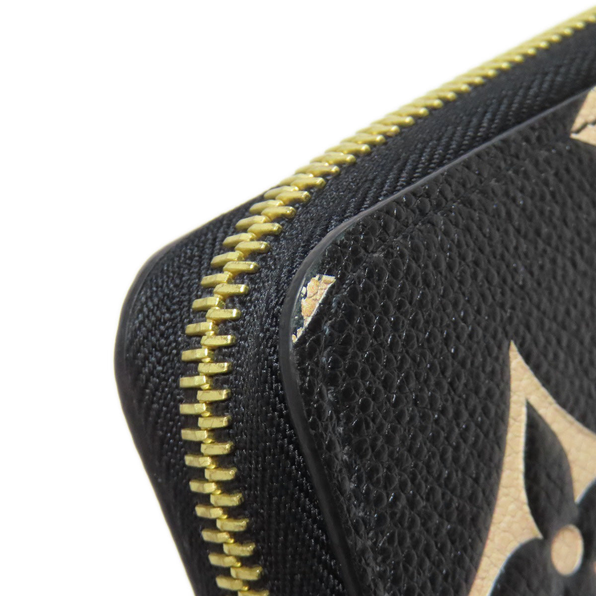 LOUIS VUITTON Long Wallet Purse M69698 Ann Platt black LV Crafty Zippy Wallet Women Used Authentic