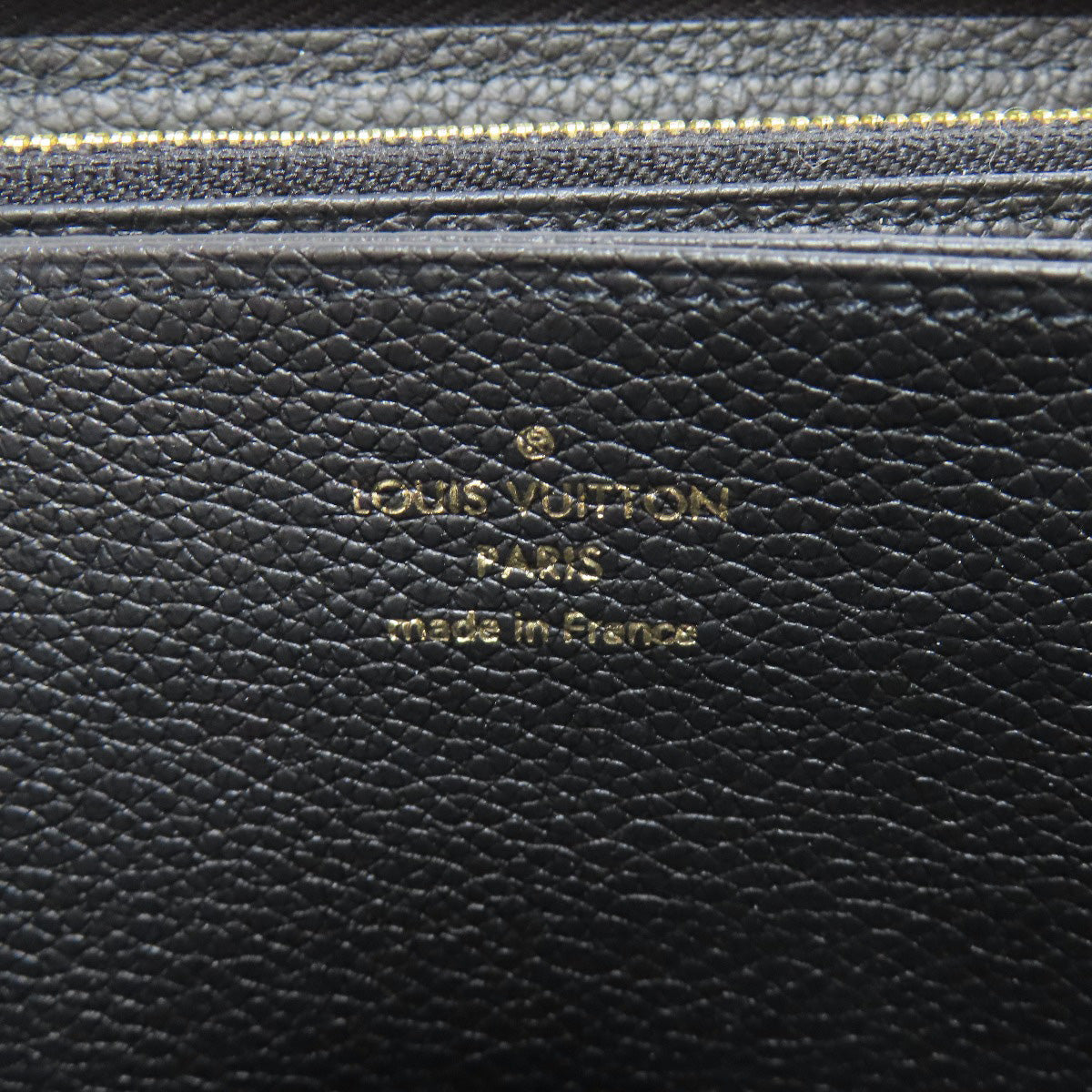 LOUIS VUITTON Long Wallet Purse M69698 Ann Platt black LV Crafty Zippy Wallet Women Used Authentic