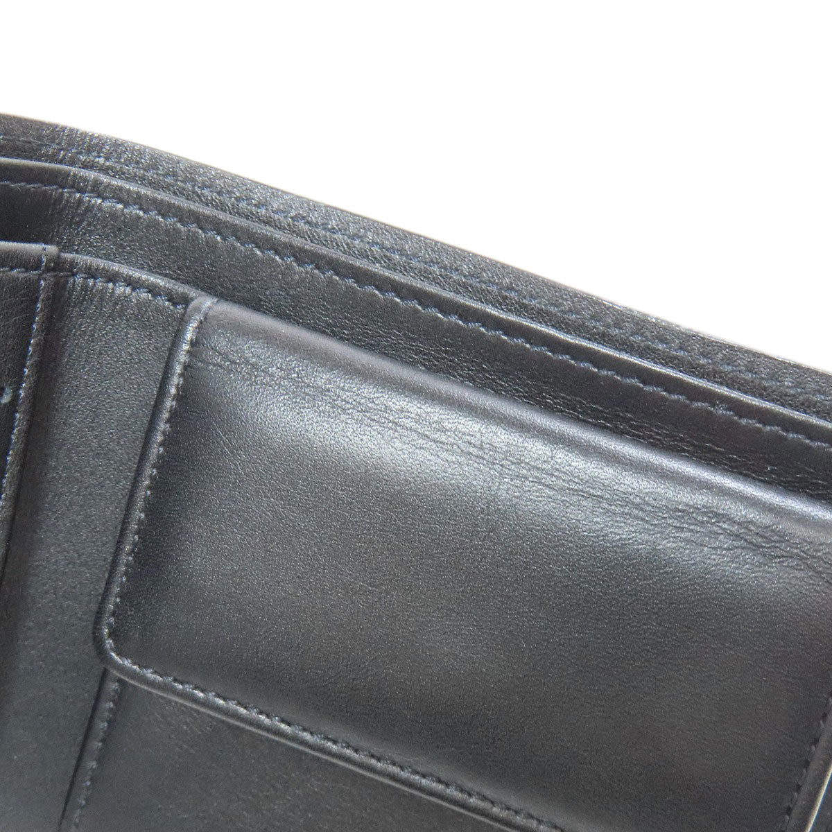 LOUIS VUITTON Bifold Wallet M85016 Nomad leather black Portefeuille�EMarco mens Used Authentic
