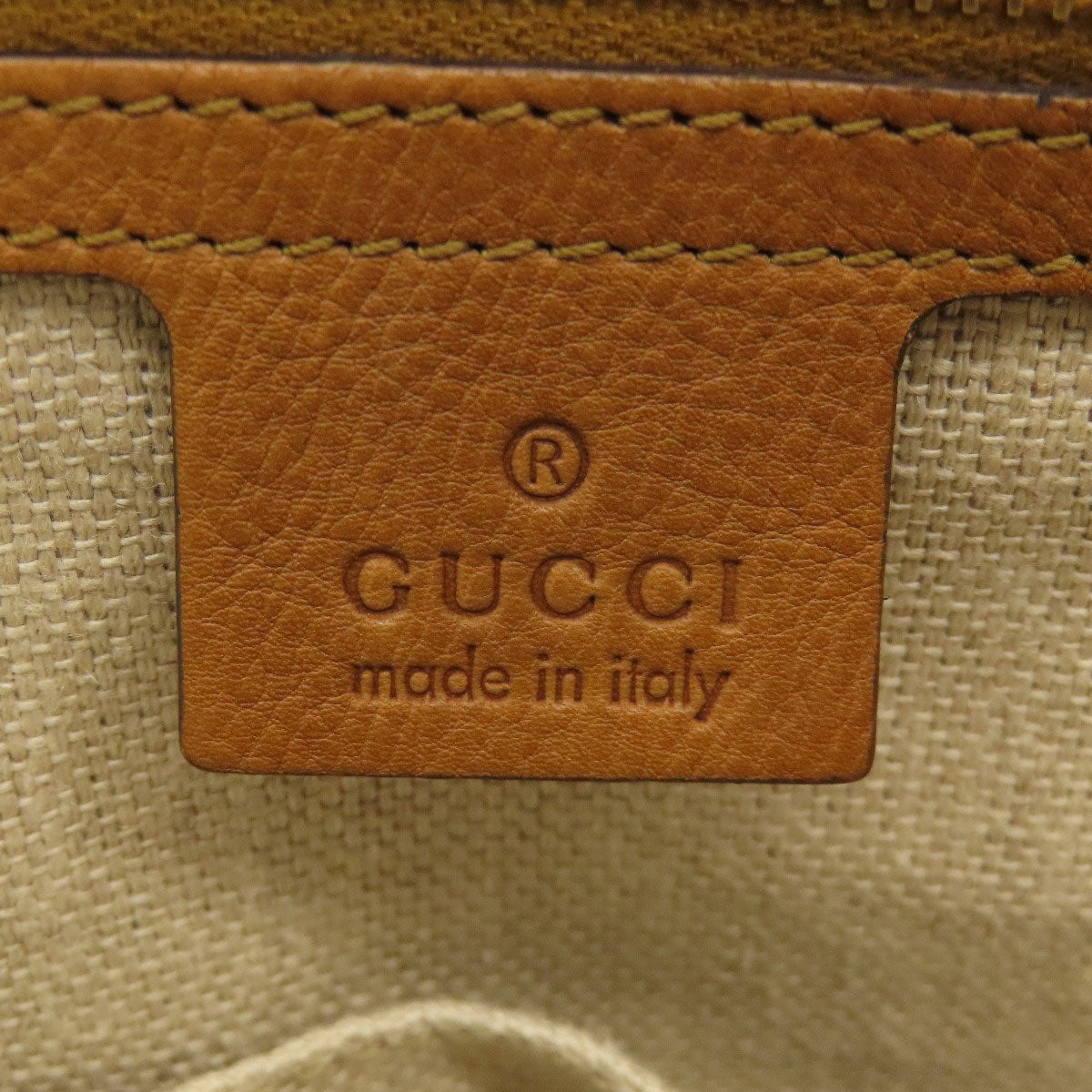 GUCCI Tote Bag 257023 canvas Brown GG Marrakech Women Used Authentic