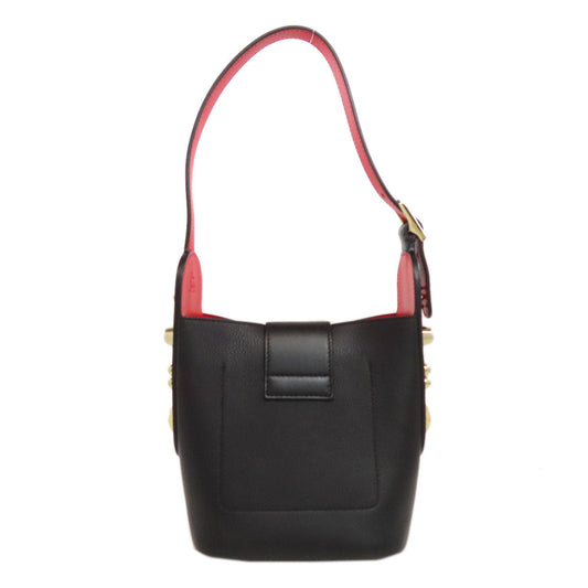 Christian Louboutin Handbag Calfskin black Studs Women Used Authentic