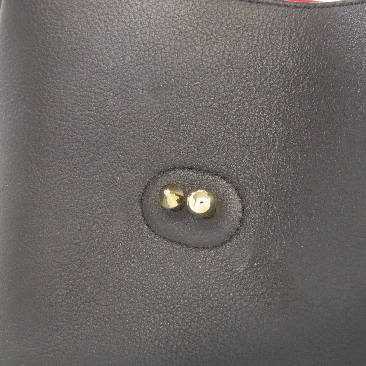 Christian Louboutin Handbag Calfskin black Studs Women Used Authentic