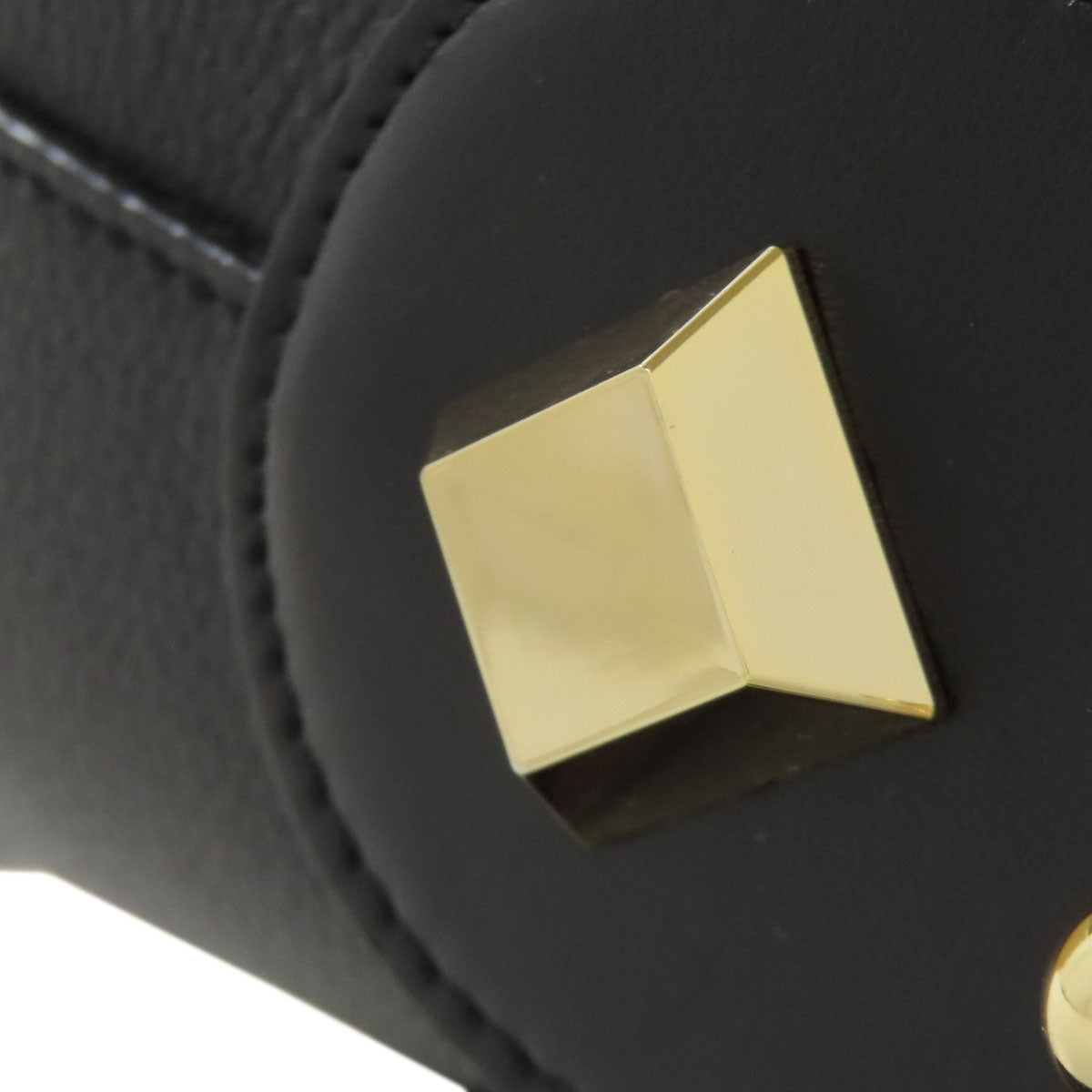 Christian Louboutin Handbag Calfskin black Studs Women Used Authentic