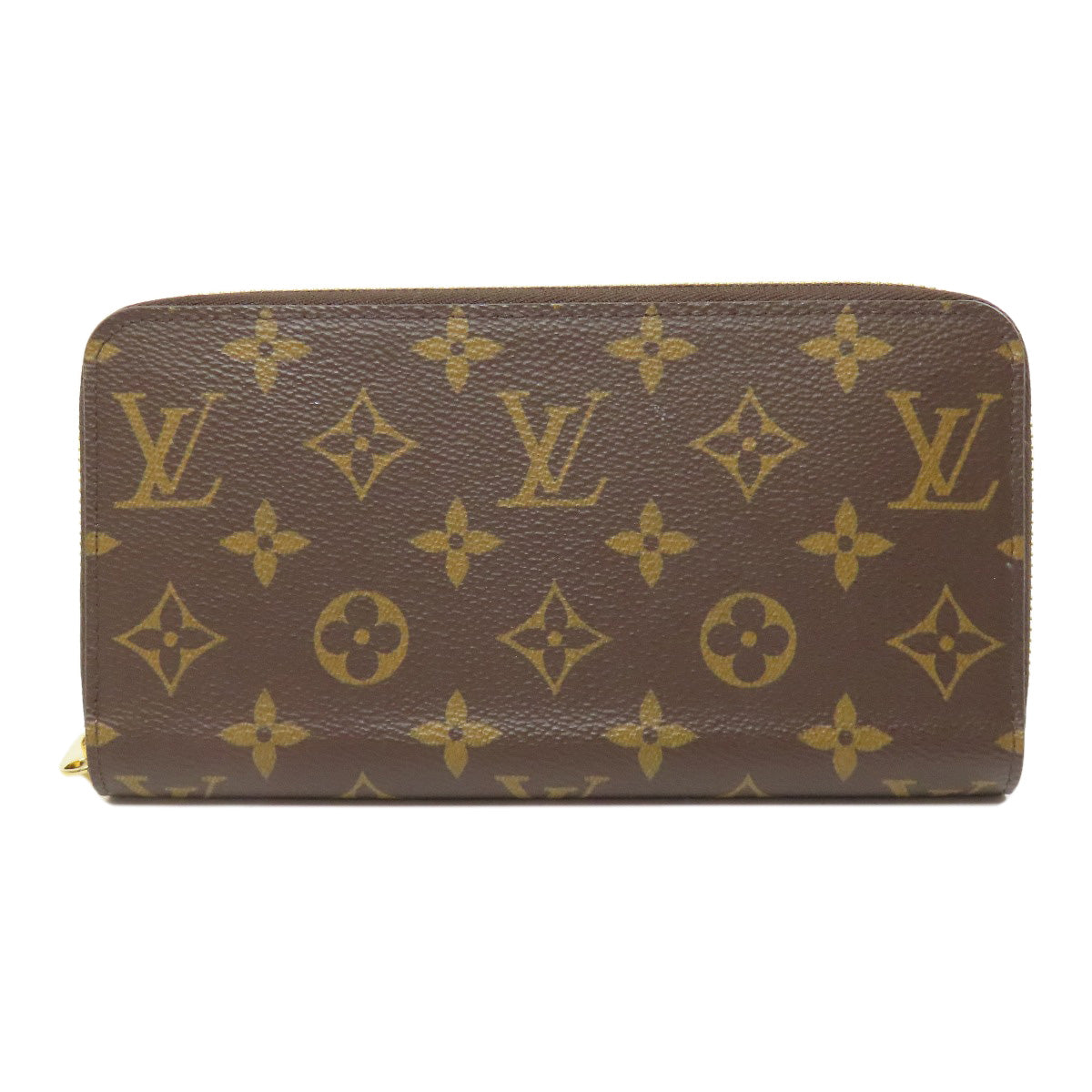 LOUIS VUITTON Long Wallet Purse M42616 Monogram canvas Brown Zippy wallet Women Used Authentic