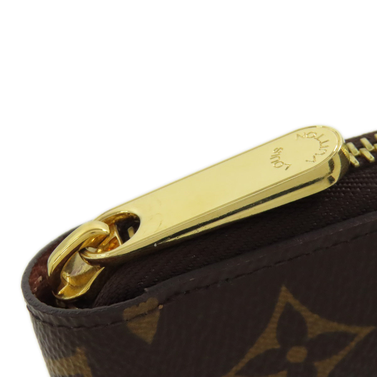 LOUIS VUITTON Long Wallet Purse M42616 Monogram canvas Brown Zippy wallet Women Used Authentic
