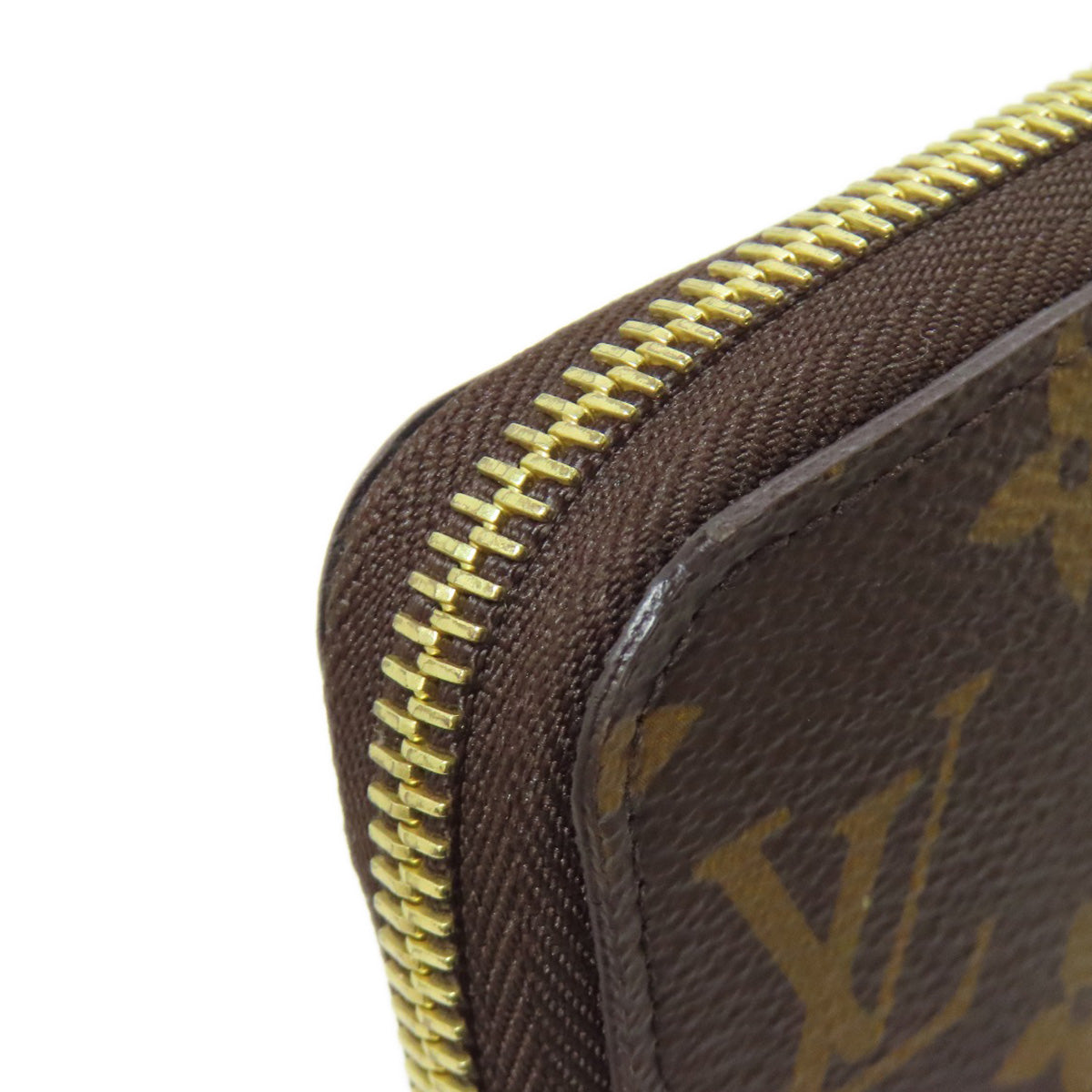 LOUIS VUITTON Long Wallet Purse M42616 Monogram canvas Brown Zippy wallet Women Used Authentic