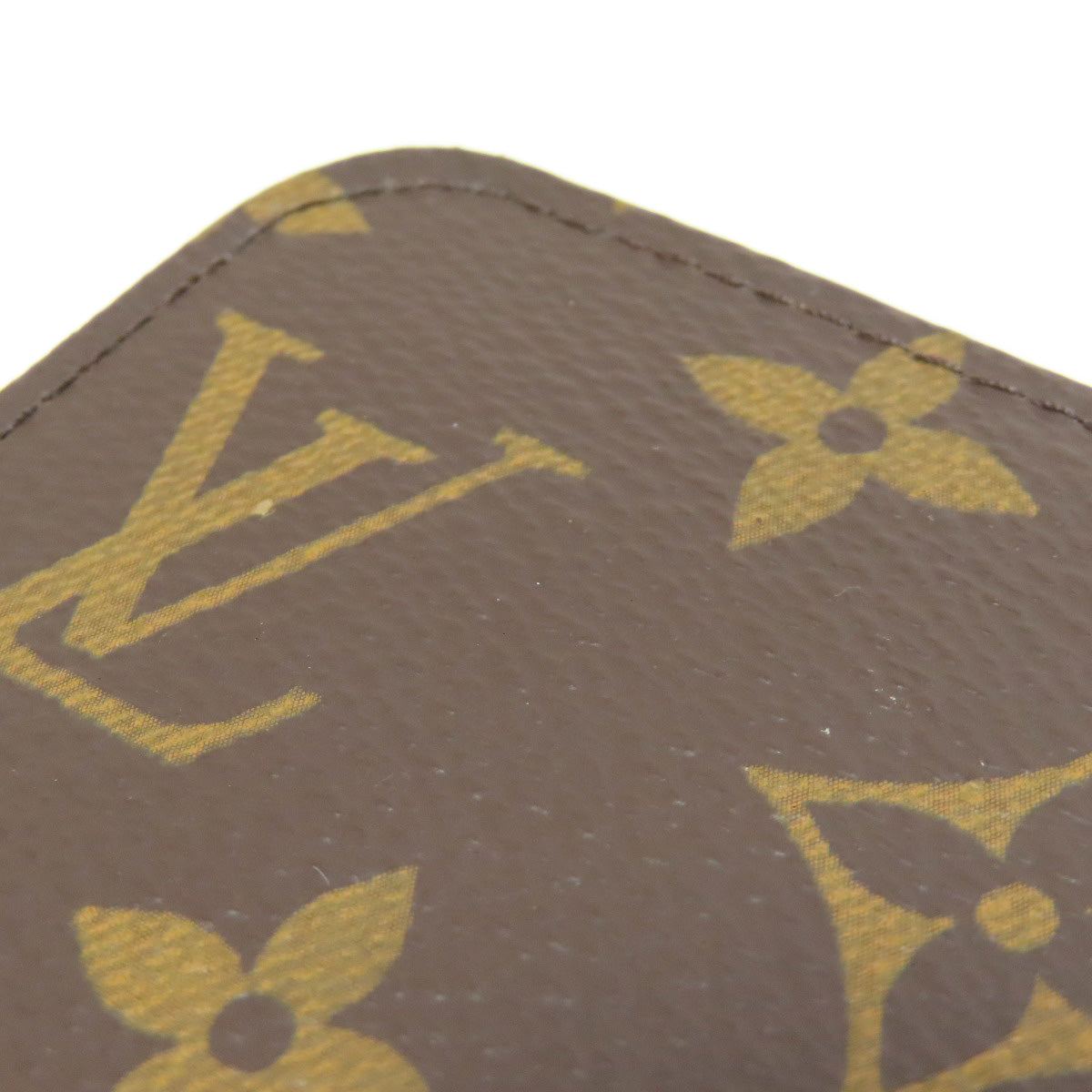 LOUIS VUITTON Long Wallet Purse M42616 Monogram canvas Brown Zippy wallet Women Used Authentic
