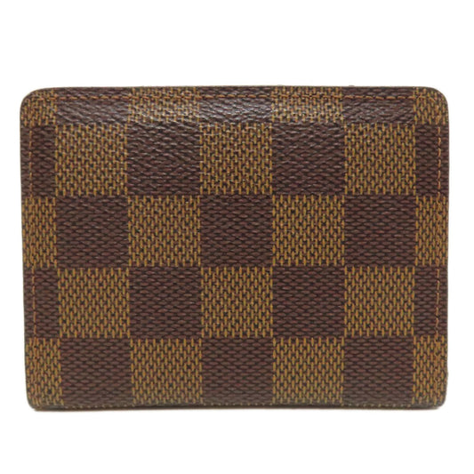 LOUIS VUITTON Coin case N62925 Damier canvas Brown Ludlow Women Used Authentic
