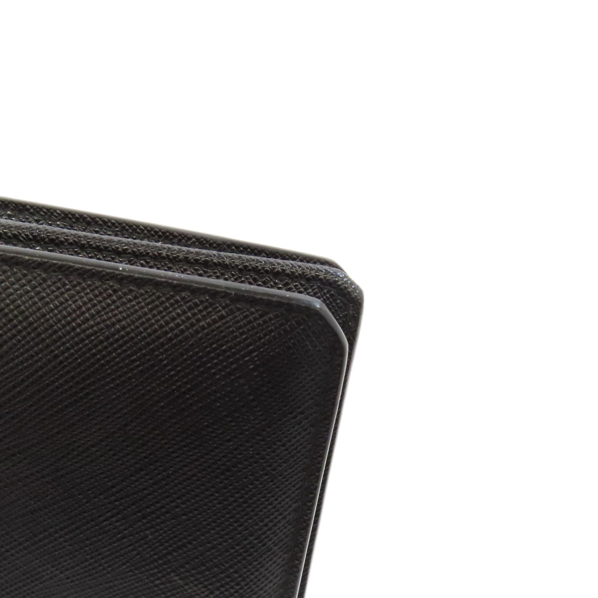 PRADA Long Wallet Purse 2MV835 Safiano black logo mens Used Authentic