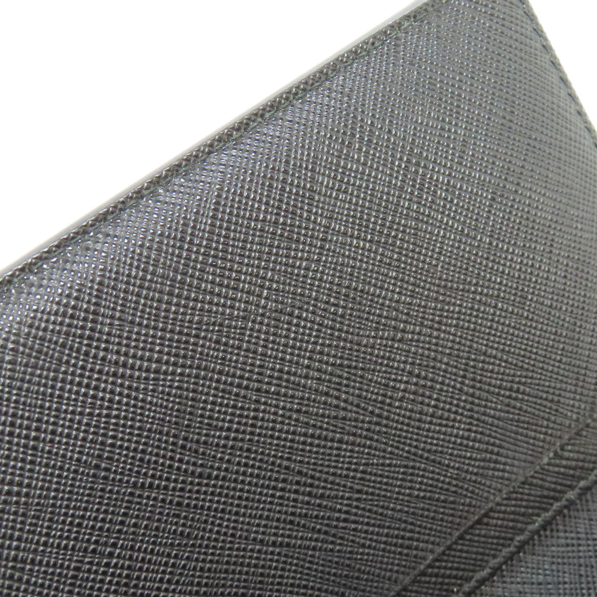 PRADA Long Wallet Purse 2MV835 Safiano black logo mens Used Authentic