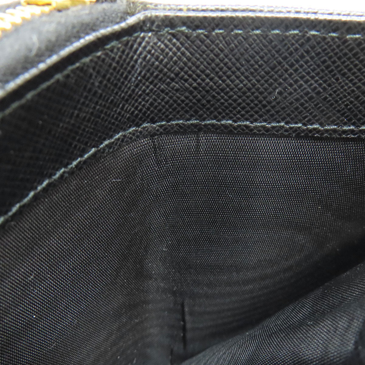 PRADA Bifold Wallet 1ML036 Safiano black logo Women Used Authentic