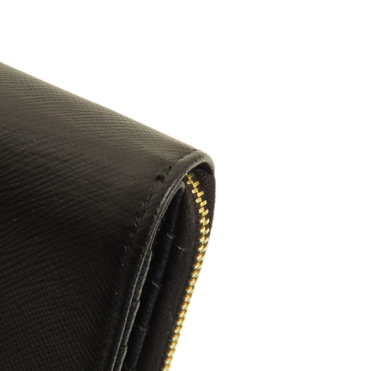 PRADA Bifold Wallet 1ML036 Safiano black logo Women Used Authentic