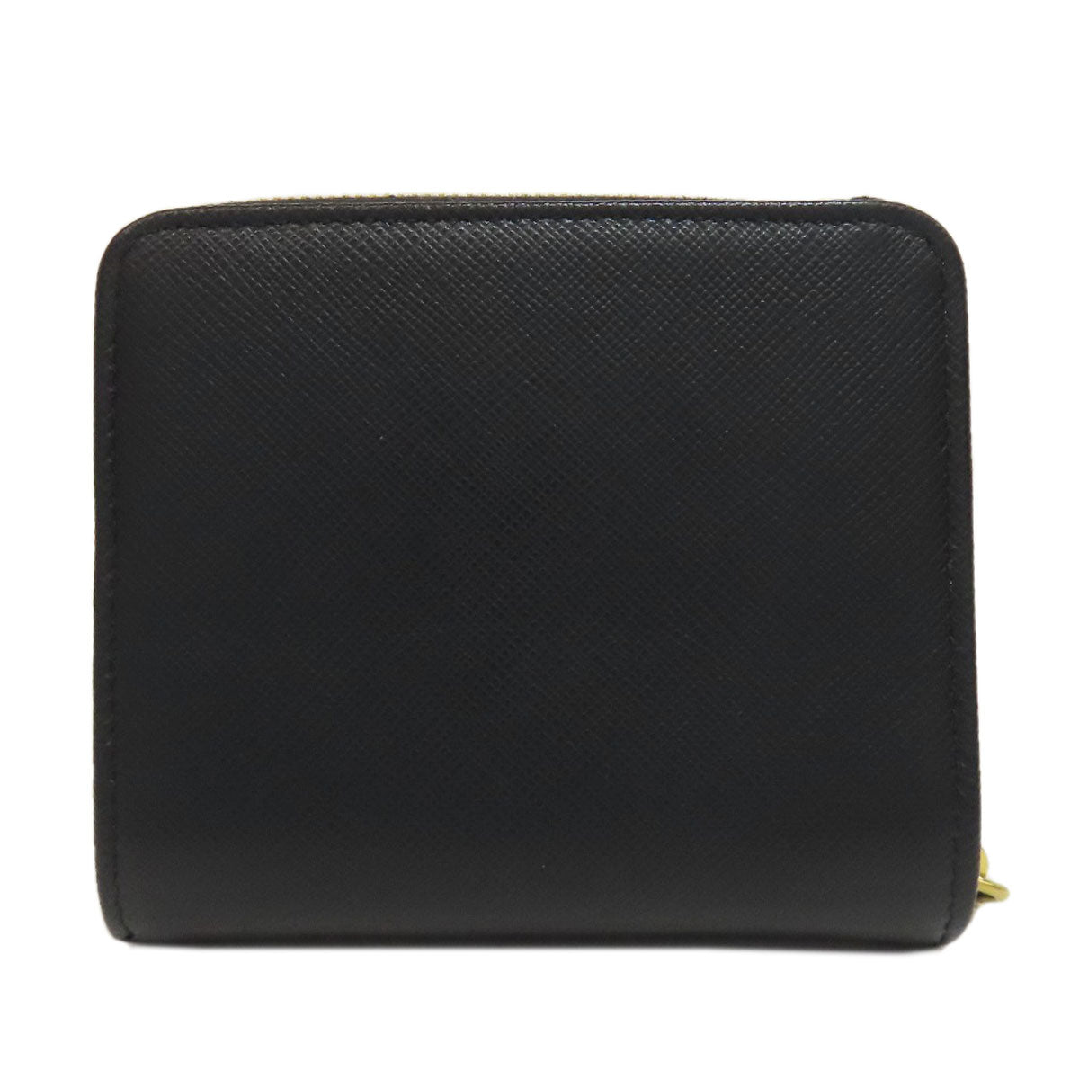 PRADA Bifold Wallet 1ML036 Safiano black logo Women Used Authentic