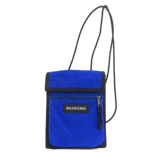 BALENCIAGA Shoulder Bag 532298 Nylon blue Shoulder pouch
