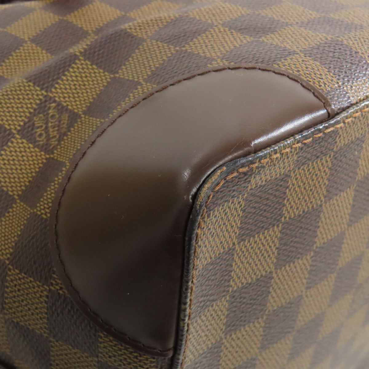 LOUIS VUITTON Tote Bag N51204 Damier canvas Brown HamsteadMM Women Used Authentic