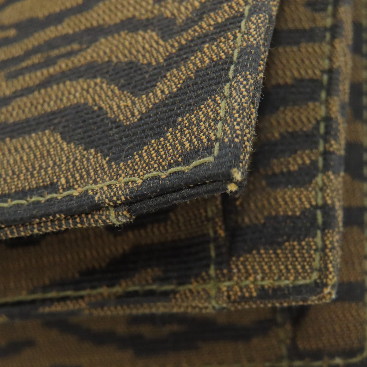 FENDI Tote Bag canvas Brown Jacquard