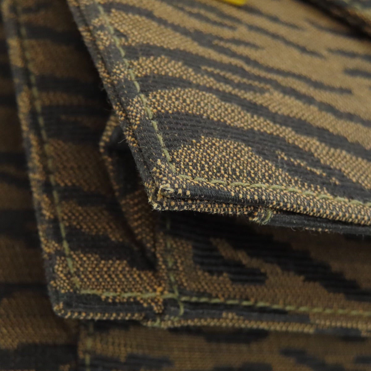 FENDI Tote Bag canvas Brown Jacquard