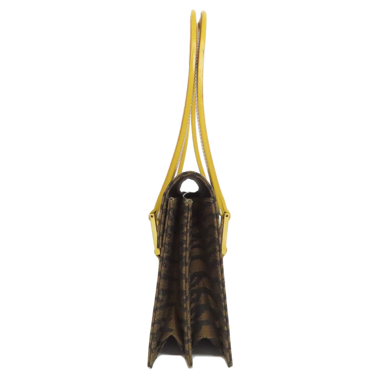 FENDI Tote Bag canvas Brown Jacquard