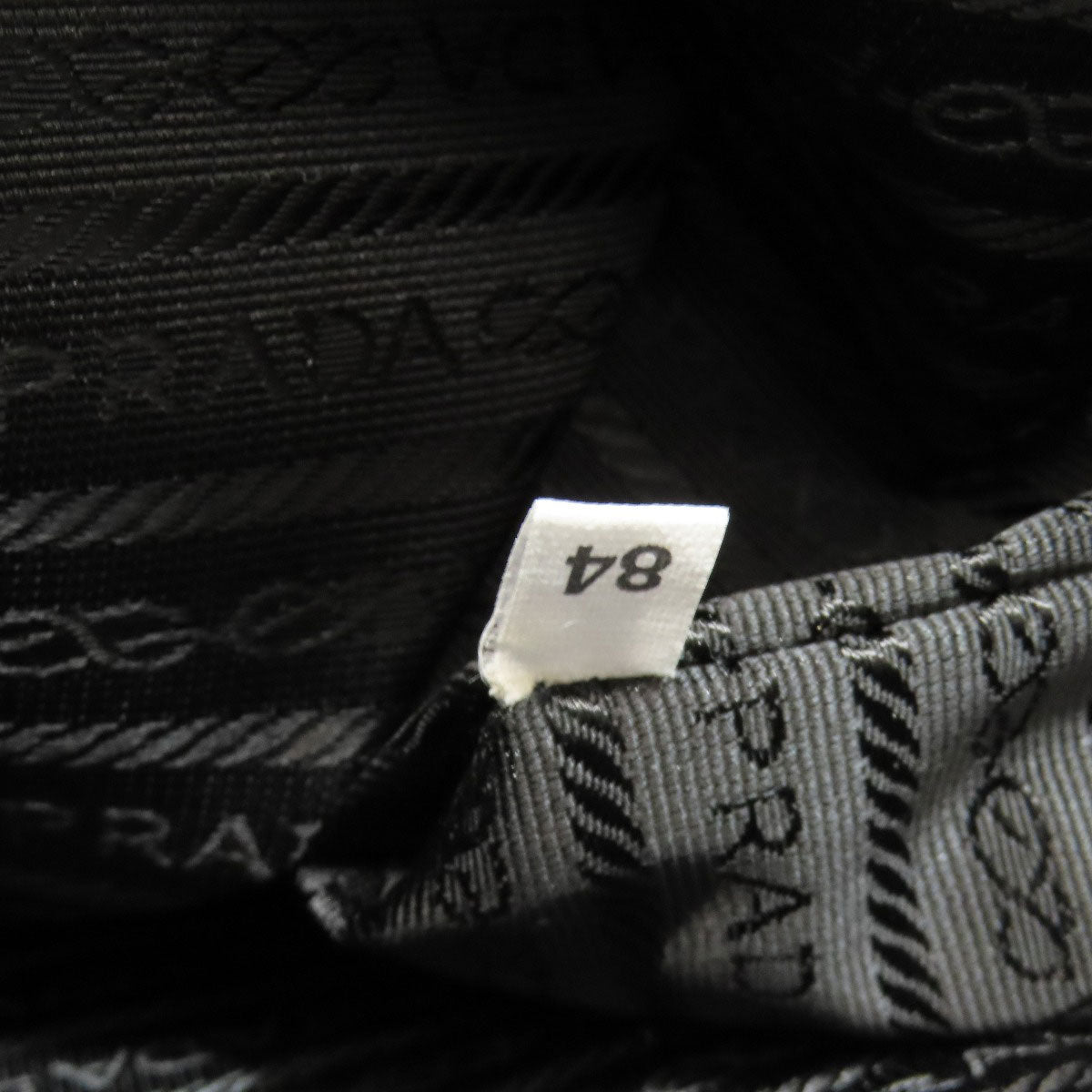 PRADA Shoulder Bag Nylon black logoMetal Women Used Authentic