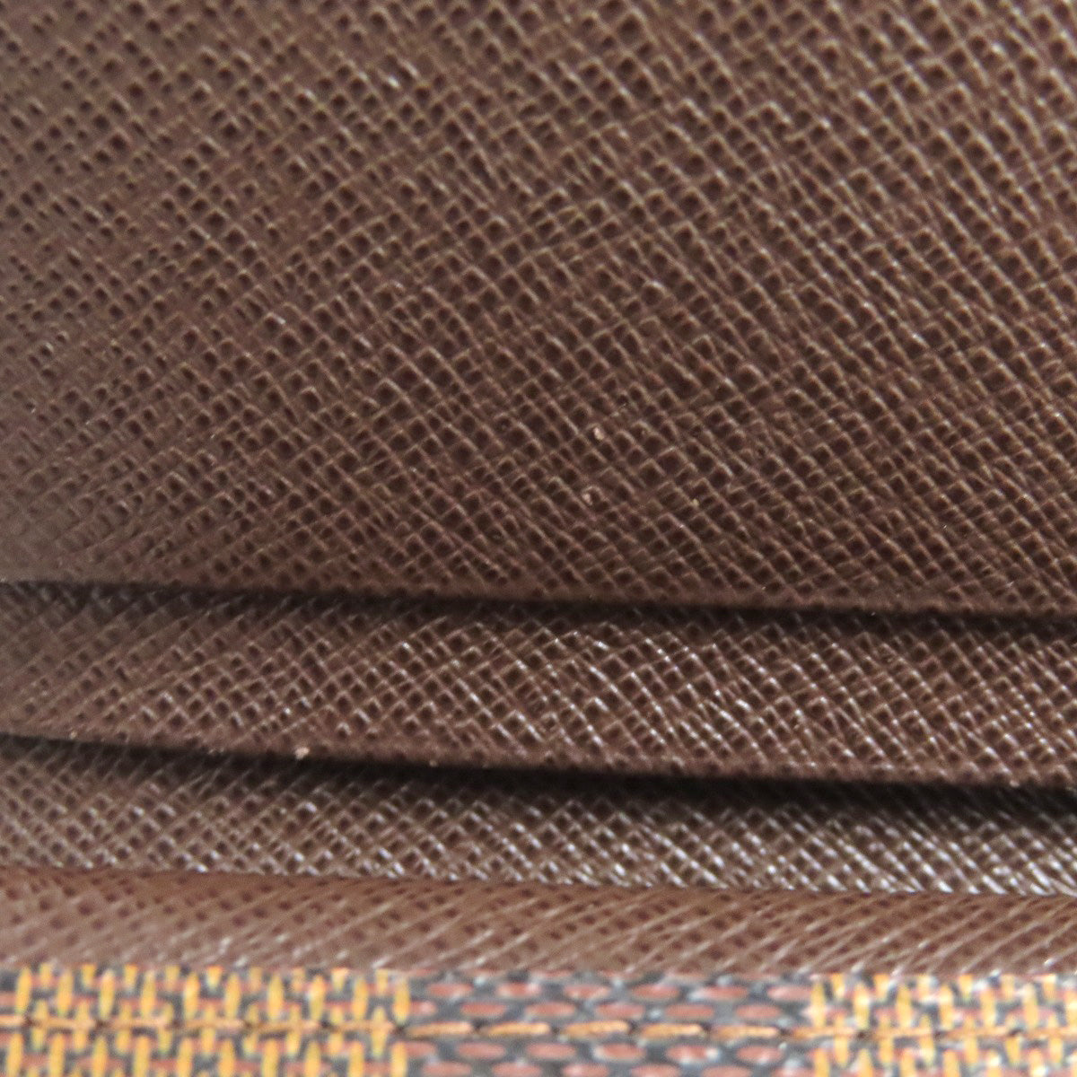 LOUIS VUITTON Bifold Wallet N61736 Damier canvas Brown Portefeuille Tresol Women Used Authentic