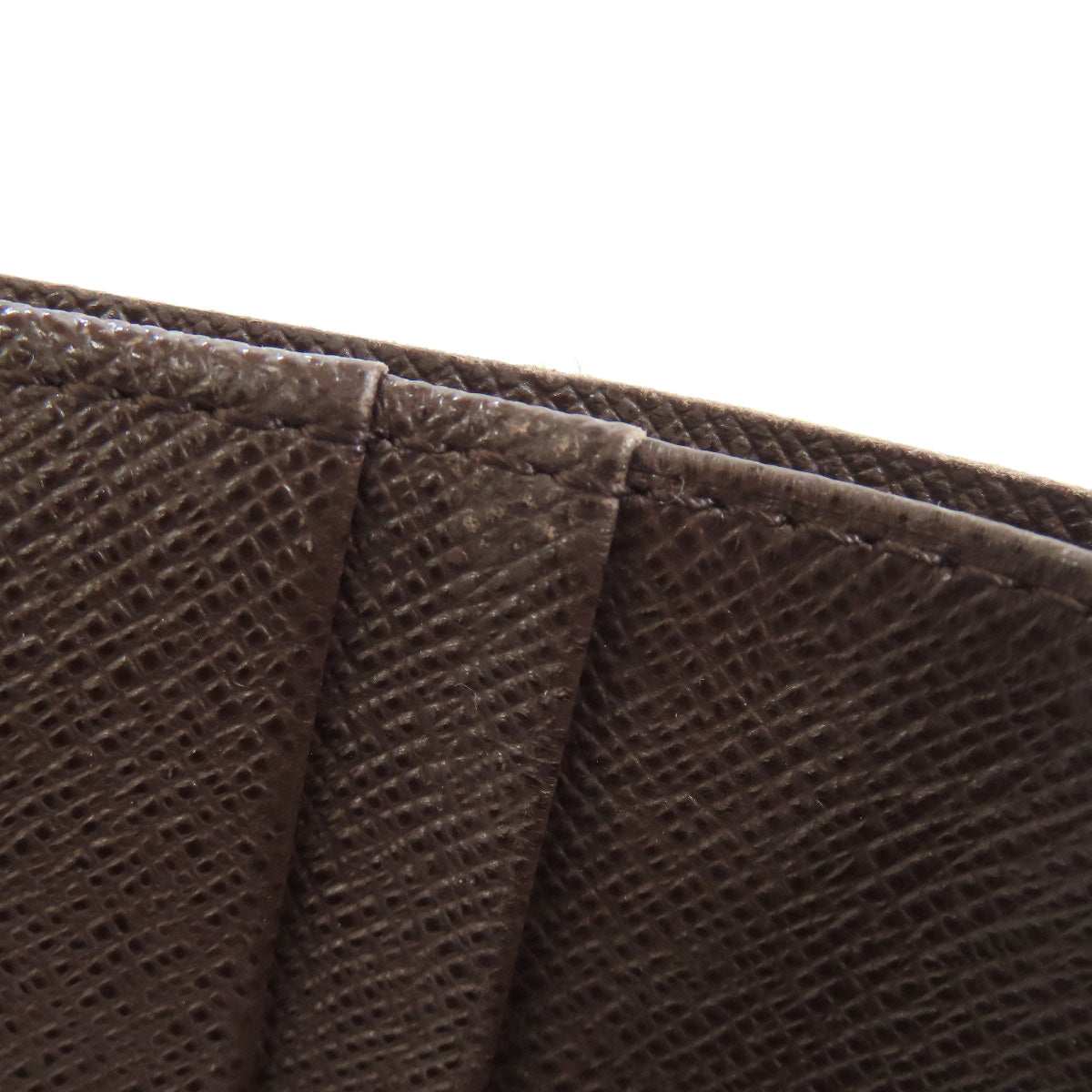 LOUIS VUITTON Bifold Wallet N61736 Damier canvas Brown Portefeuille Tresol Women Used Authentic