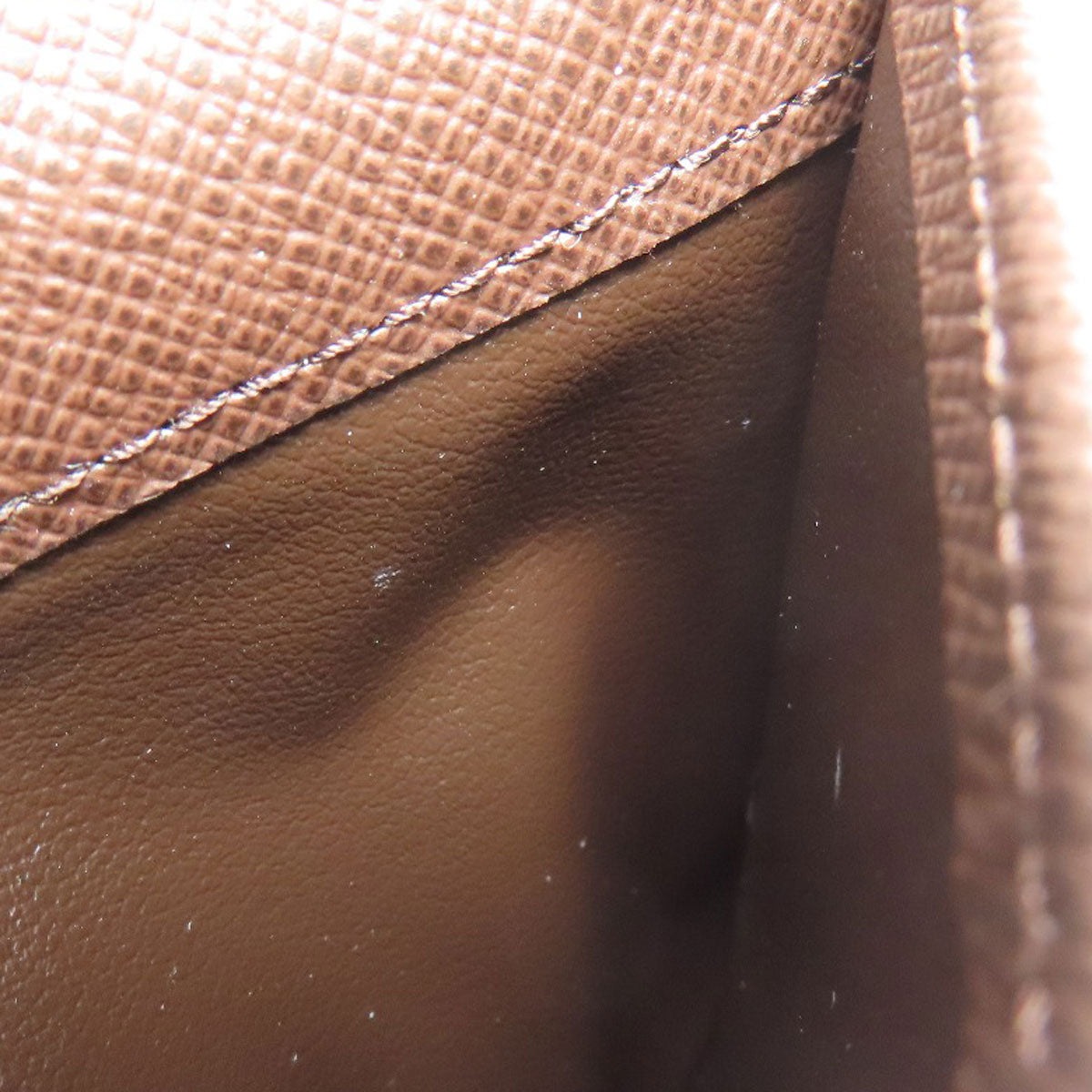 LOUIS VUITTON Long Wallet Purse N60028 Damier canvas Brown Zippy Compact Wallet