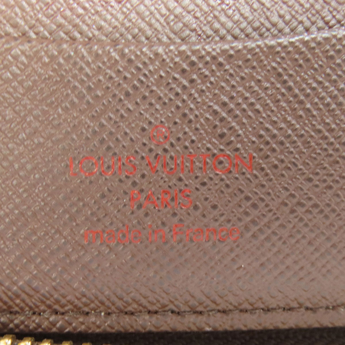 LOUIS VUITTON Long Wallet Purse N60028 Damier canvas Brown Zippy Compact Wallet