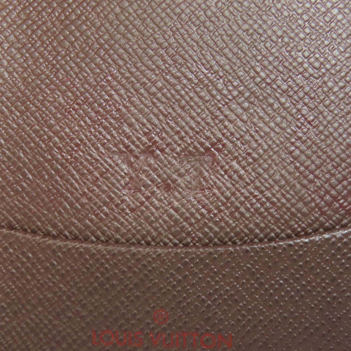 LOUIS VUITTON Long Wallet Purse N60028 Damier canvas Brown Zippy Compact Wallet
