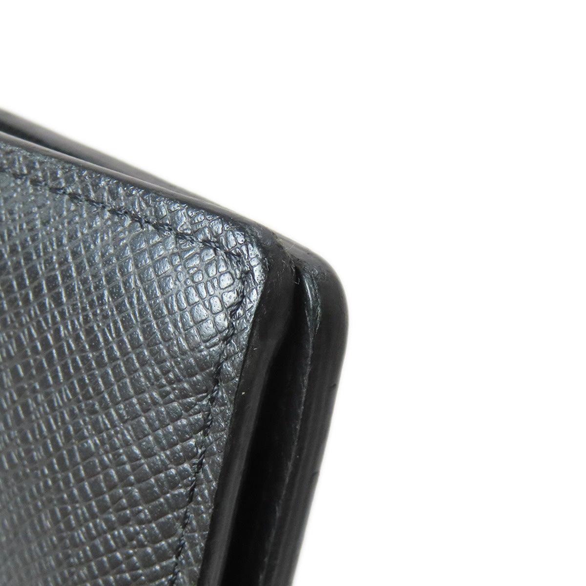 LOUIS VUITTON Long Wallet Purse M32654 Taiga Leather black Portefeuille�EBrazza Former mens Used Authentic