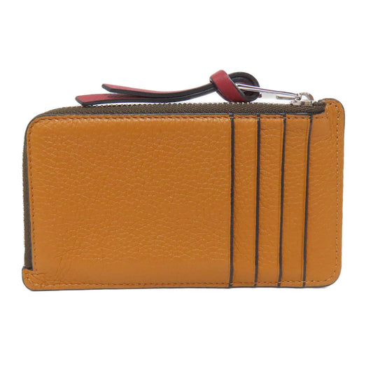 LOEWE Coin case leather Brown anagram