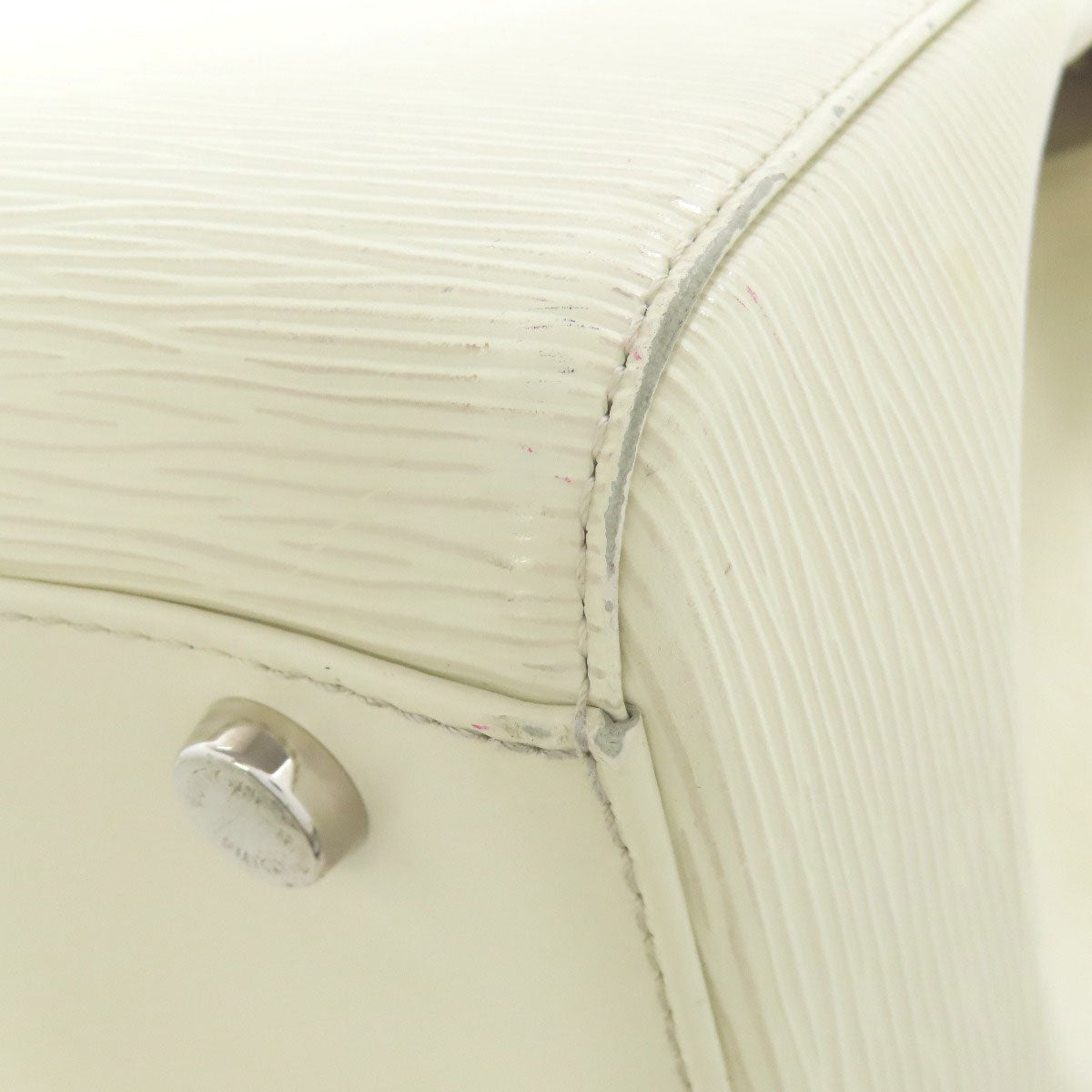 LOUIS VUITTON Tote Bag M40334 Epi white Blair GM