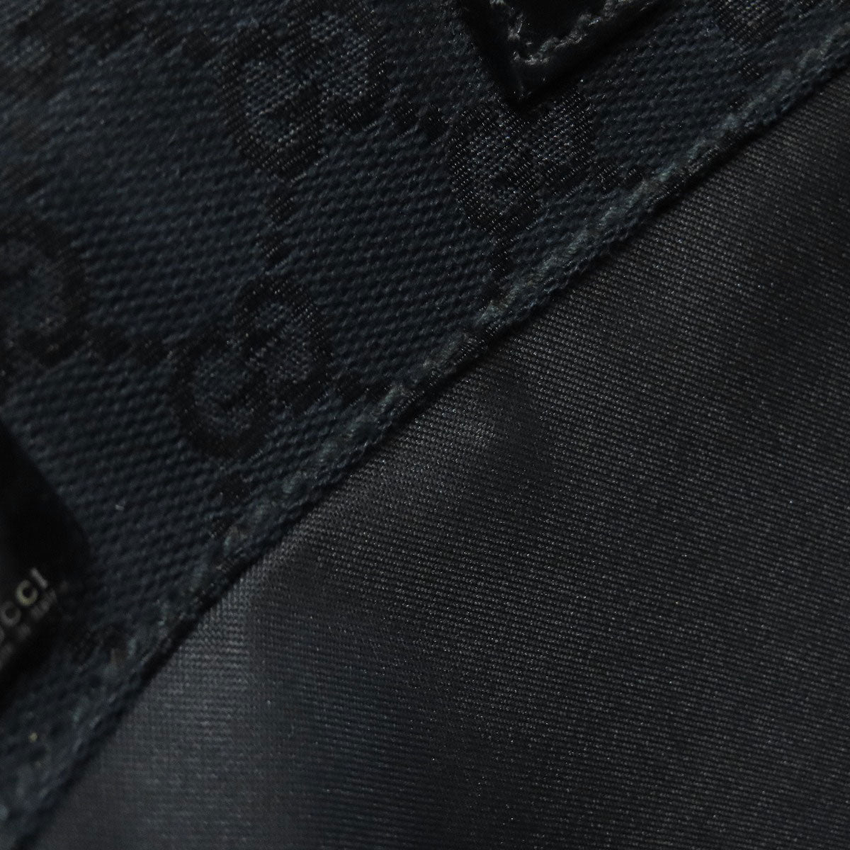 GUCCI Business bag 015・3712 canvas black GG pattern 2WAY