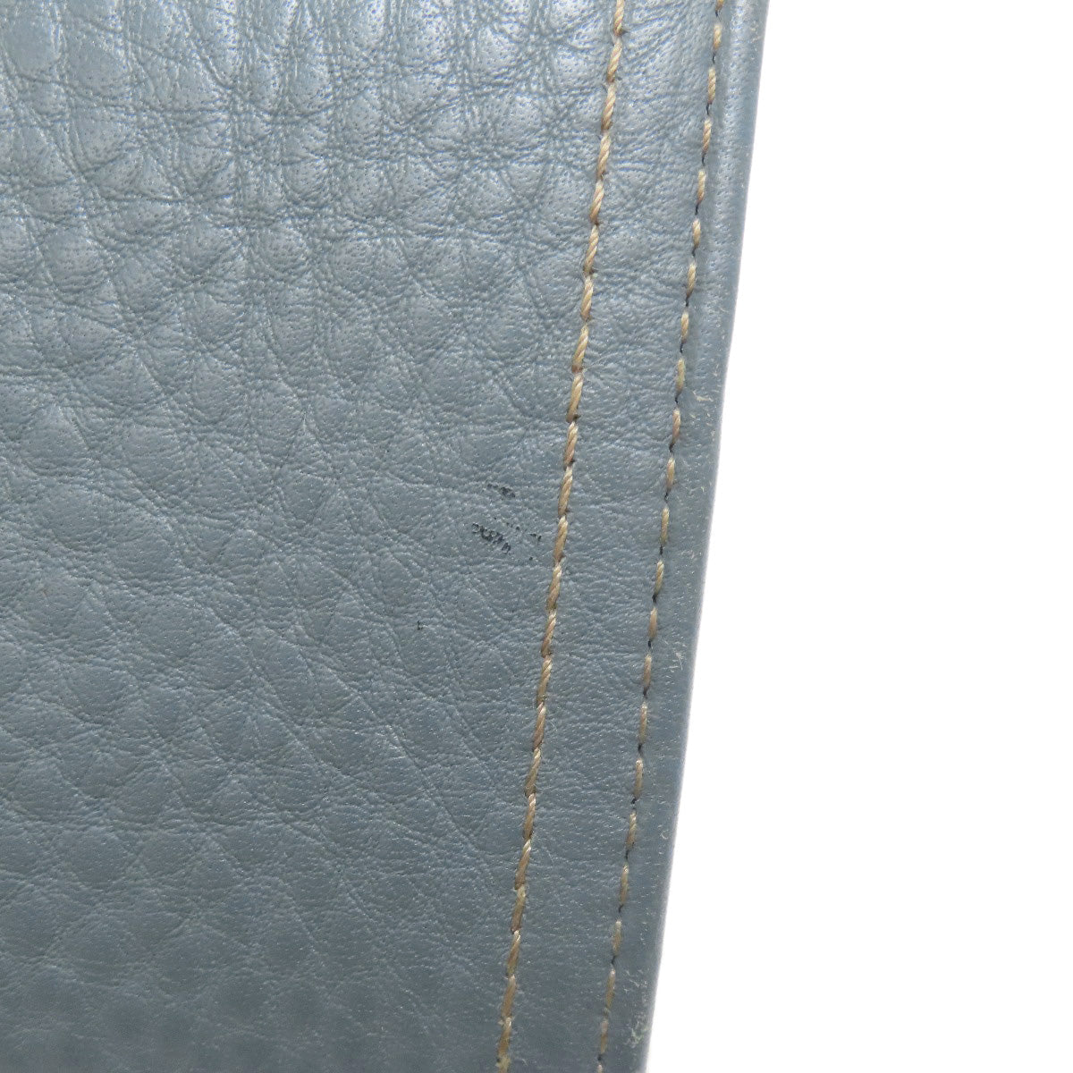 PRADA Long Wallet Purse leather blue logo