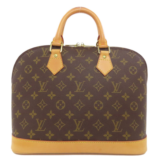 LOUIS VUITTON Handbag M51130 Monogram canvas Brown Alma Women Used Authentic