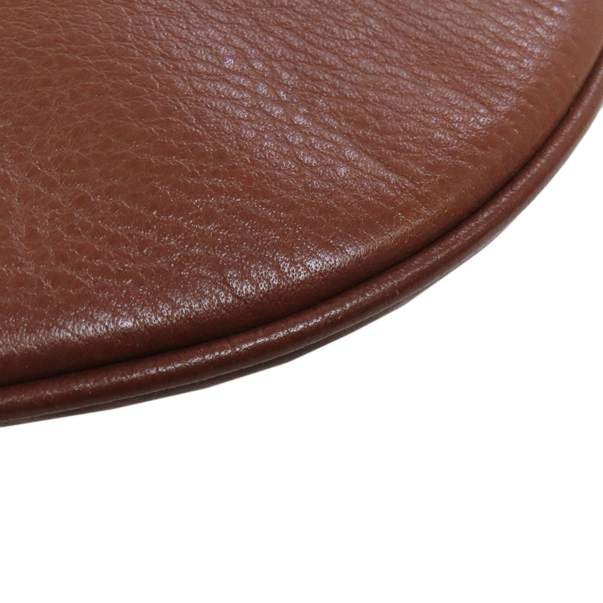 LOEWE Shoulder Bag Calfskin Brown logo Women Used Authentic