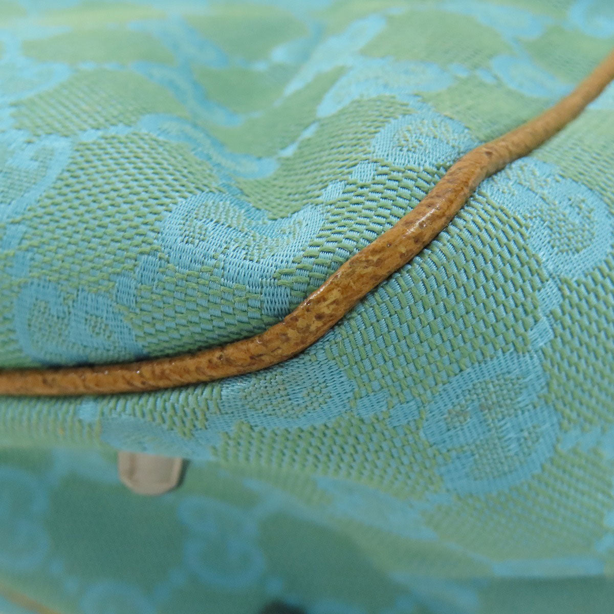 GUCCI Tote Bag 113019 canvas green GG