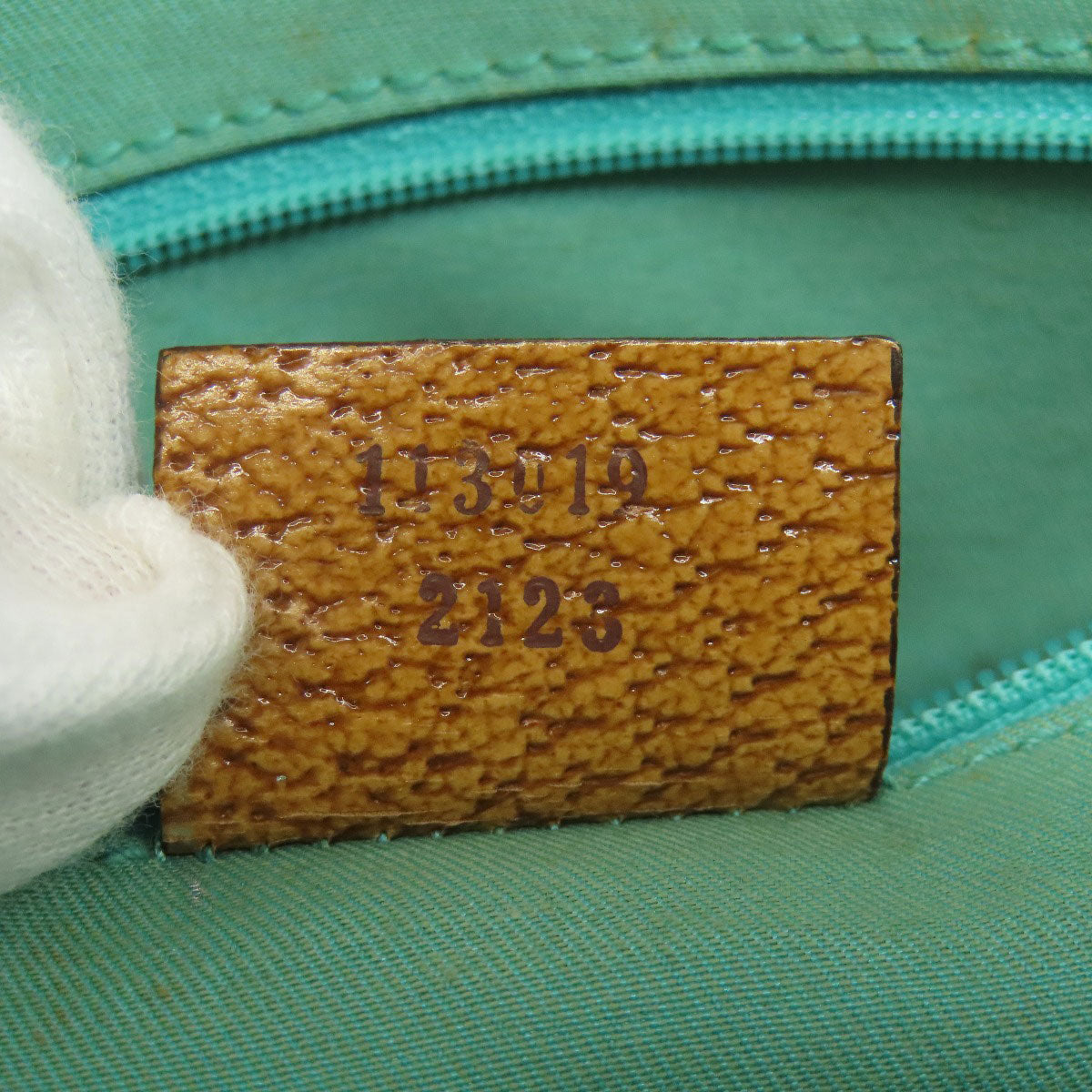 GUCCI Tote Bag 113019 canvas green GG