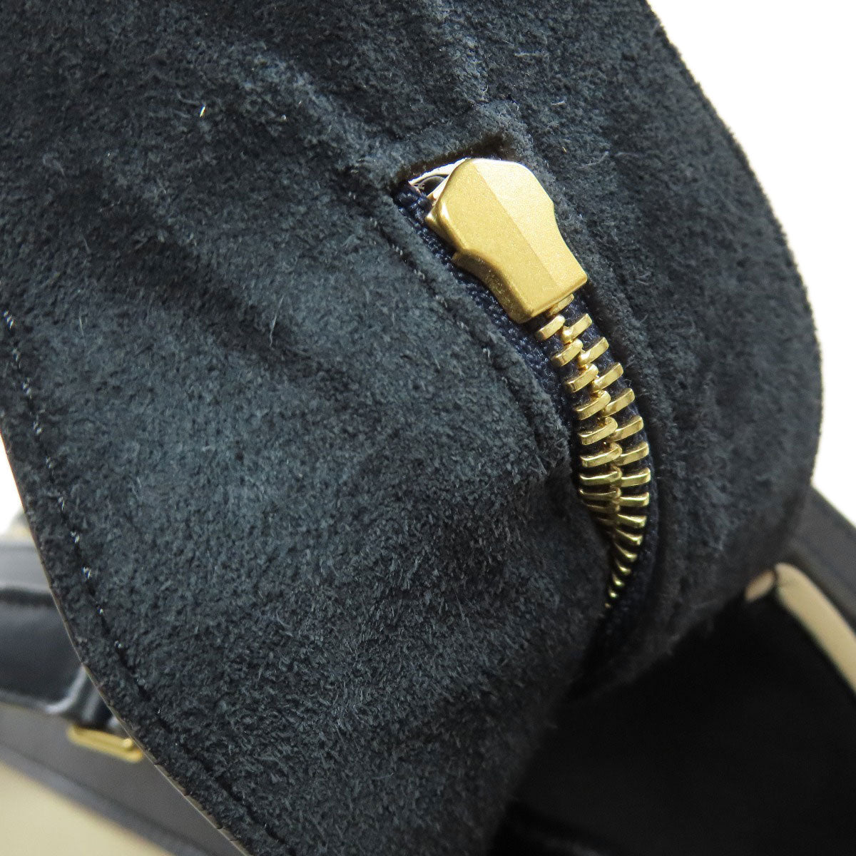CELINE Tote Bag leather white Ring bag