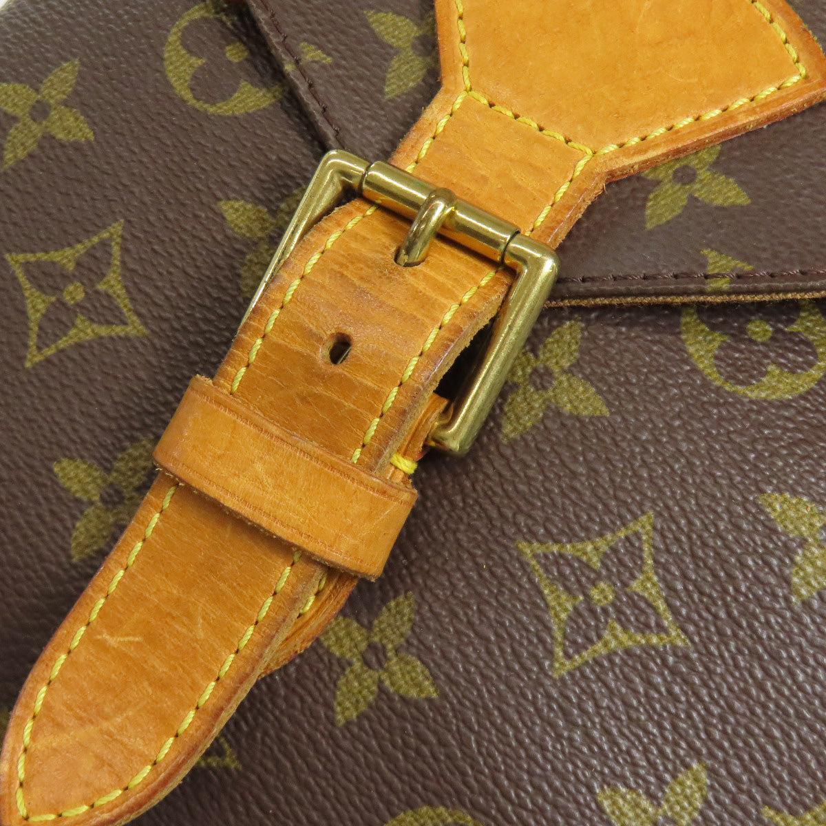 LOUIS VUITTON Backpack M51135 Monogram canvas Brown MontsourisGM Women Used Authentic