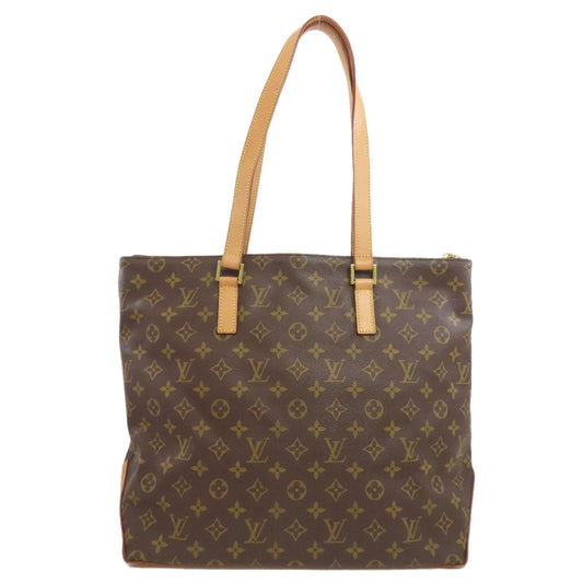 LOUIS VUITTON Tote Bag M51151 Monogram canvas Brown Cabas Mezzo Women Used Authentic