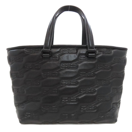 BALENCIAGA Handbag 702699 Calfskin black BB 2WAY Women Used Authentic