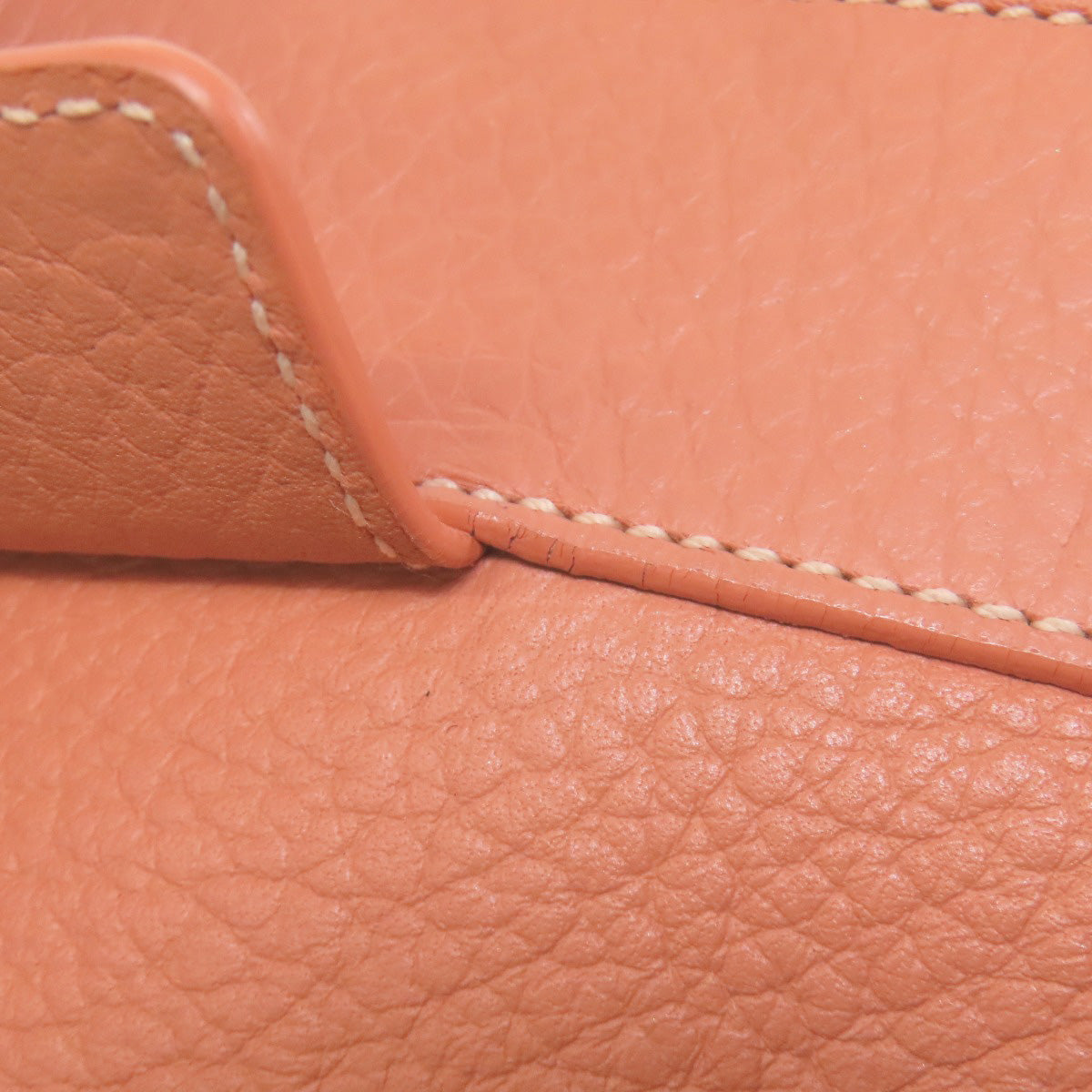 LOEWE Tote Bag leather pink anagram Women Used Authentic