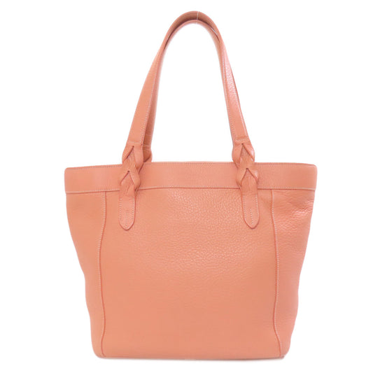 LOEWE Tote Bag leather pink anagram Women Used Authentic