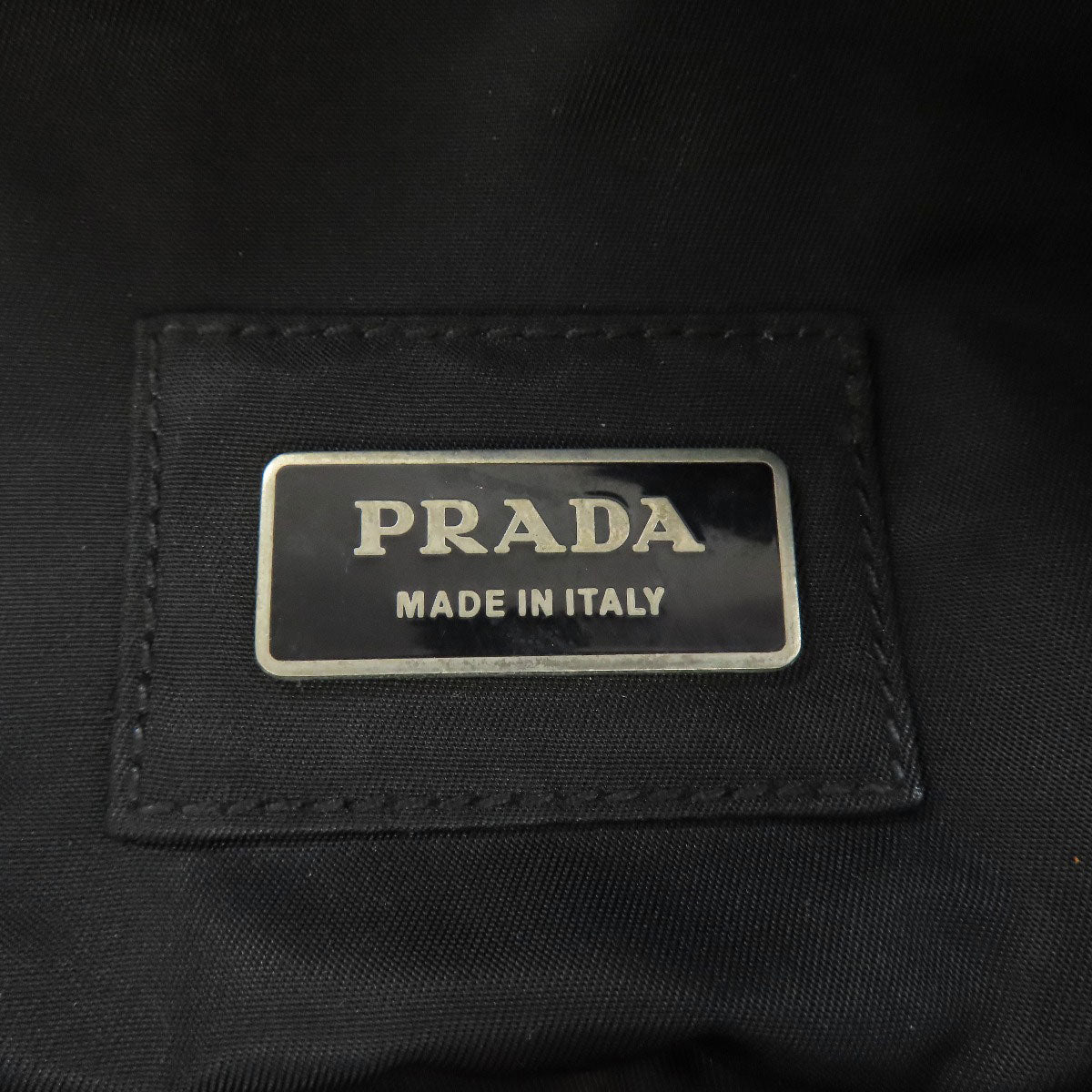 PRADA Hip bag Nylon black logoMetal