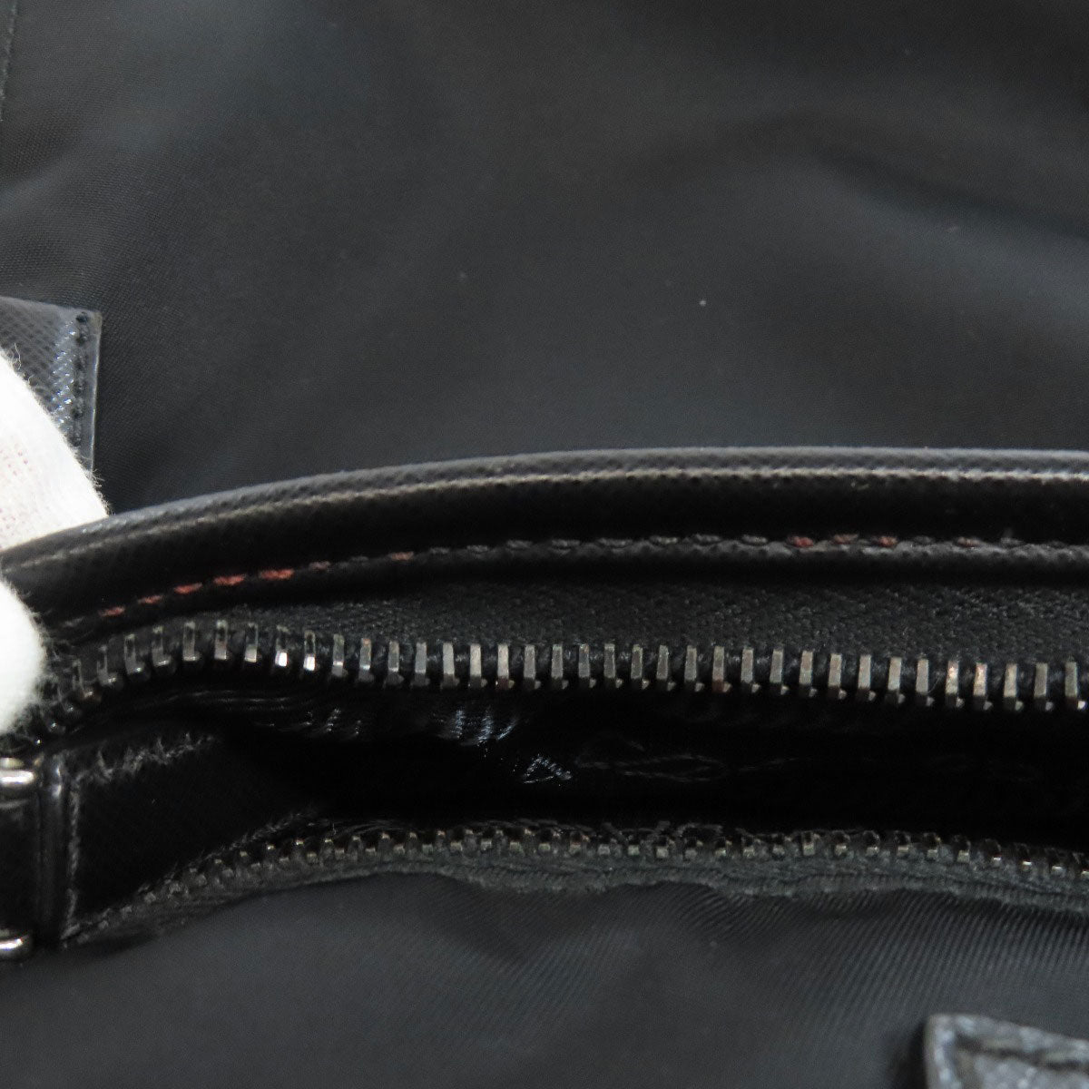 PRADA Business bag Nylon black logoMetal 2WAY mens Used Authentic