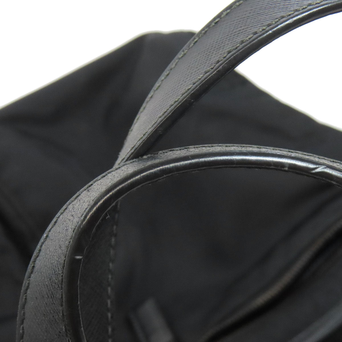 PRADA Business bag Nylon black logoMetal 2WAY mens Used Authentic
