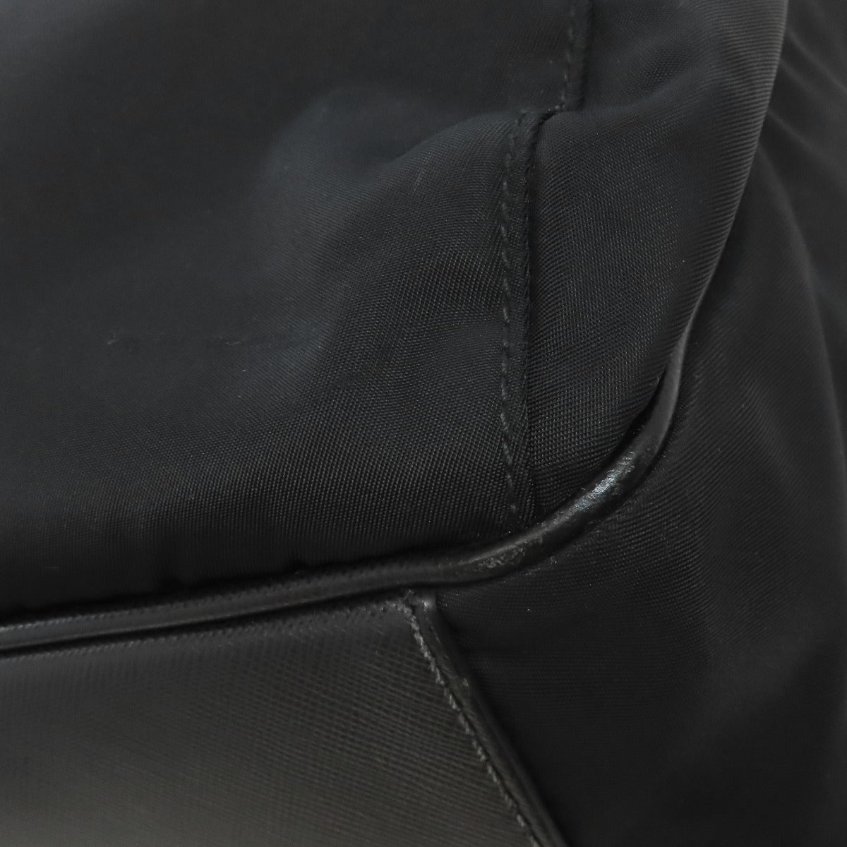 PRADA Business bag Nylon black logoMetal 2WAY mens Used Authentic