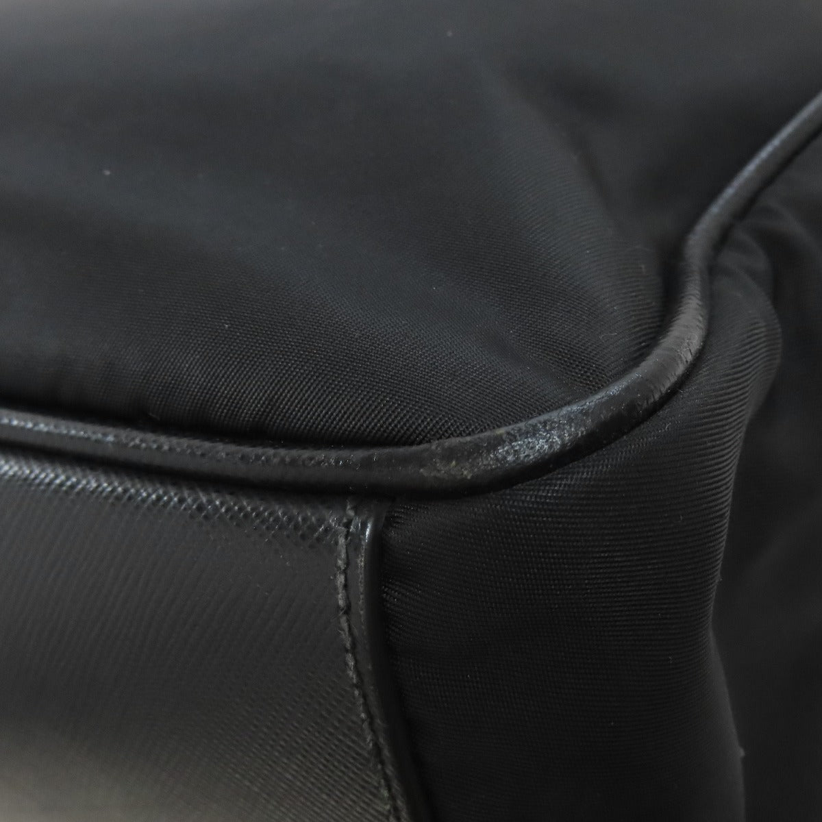 PRADA Business bag Nylon black logoMetal 2WAY mens Used Authentic