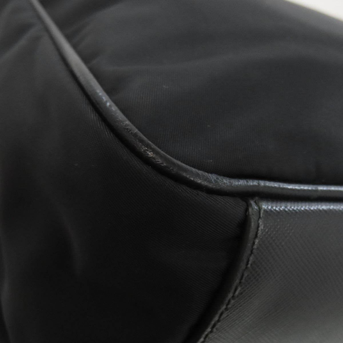 PRADA Business bag Nylon black logoMetal 2WAY mens Used Authentic