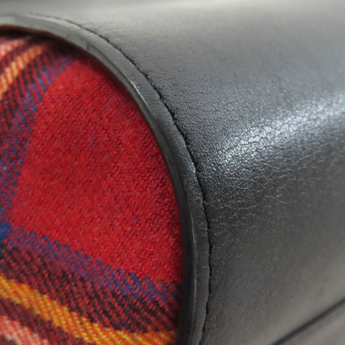 LOEWE Handbag Canvas, Calfskin Red Hammock 2WAY Women Used Authentic